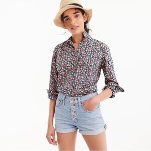 Slim perfect shirt in Liberty Sarah floral Size 10